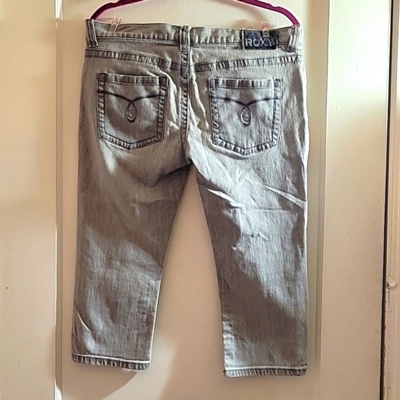 Roxy Girls  Flare Ankle Jeans, Cotton/Spandex, Size 13 - Picture 2 of 6